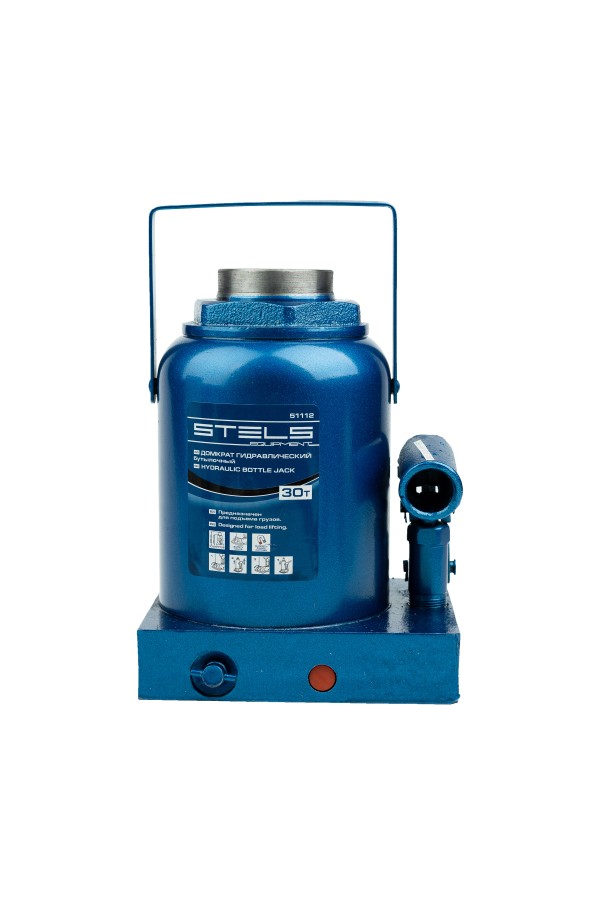 Домкрат гидравлический бутылочный, 30 т, H подъема 240-370 мм Stels