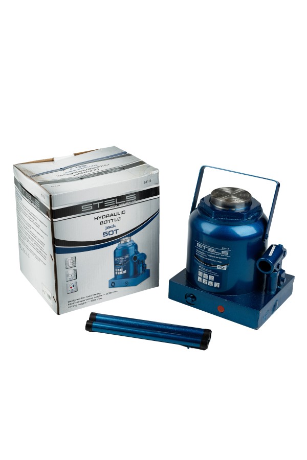 Домкрат гидравлический бутылочный, 50 т, H подъема 236-356 мм Stels
