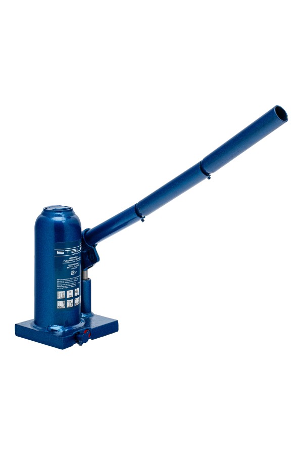 Домкрат гидравлический бутылочный телескопический, 2 т, H подъема 170-380 мм Stels