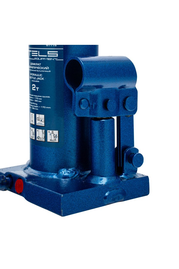 Домкрат гидравлический бутылочный телескопический, 2 т, H подъема 170-380 мм Stels