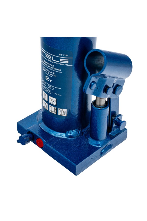 Домкрат гидравлический бутылочный телескопический, 2 т, H подъема 170-380 мм Stels