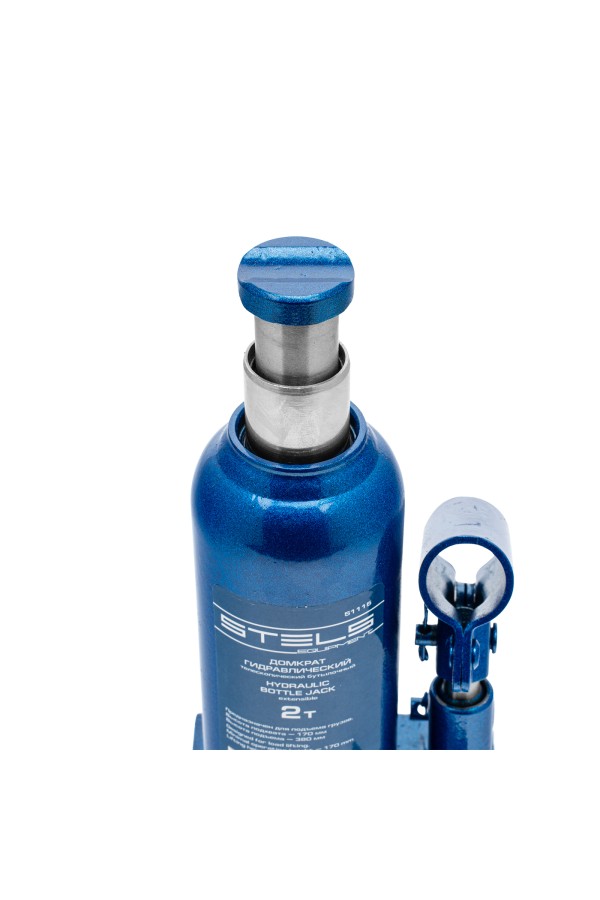 Домкрат гидравлический бутылочный телескопический, 2 т, H подъема 170-380 мм Stels
