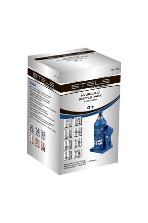 Домкрат гидравлический бутылочный телескопический, 4 т, H подъема 170-420 мм Stels