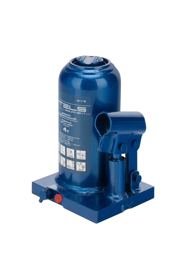 Домкрат гидравлический бутылочный телескопический, 4 т, H подъема 170-420 мм Stels