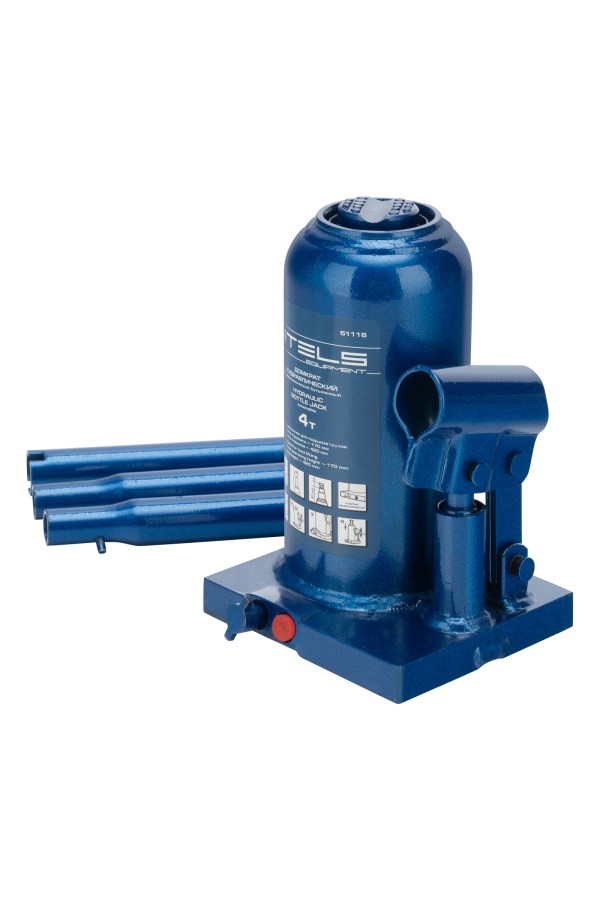 Домкрат гидравлический бутылочный телескопический, 4 т, H подъема 170-420 мм Stels