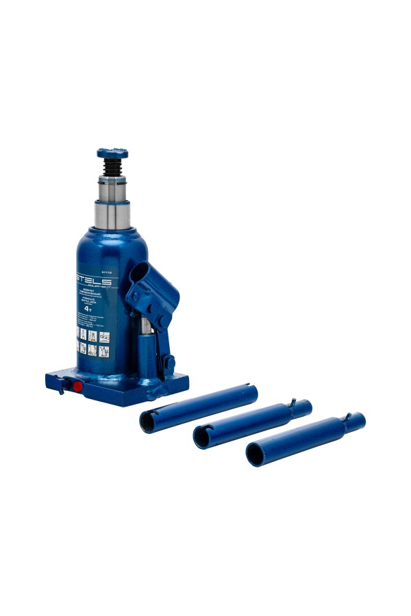 Домкрат гидравлический бутылочный телескопический, 4 т, H подъема 170-420 мм Stels