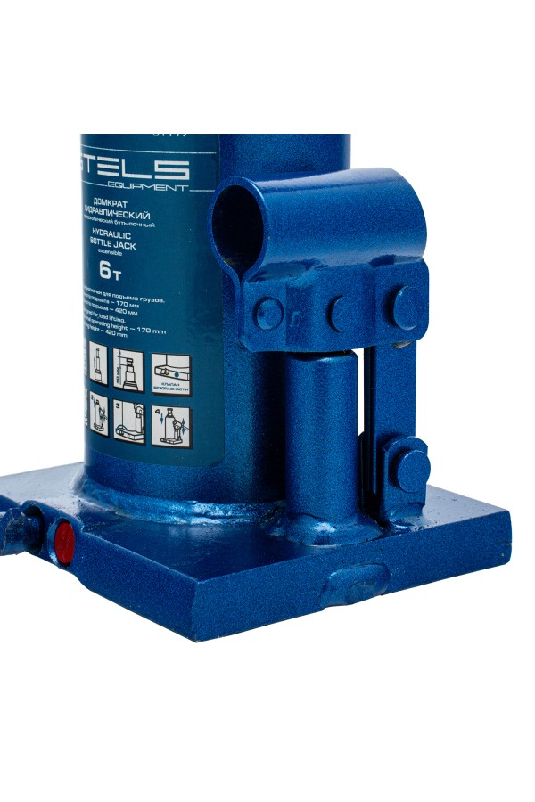 Домкрат гидравлический бутылочный телескопический, 6 т, H подъема 170-420 мм Stels