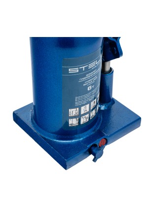 Домкрат гидравлический бутылочный телескопический, 6 т, H подъема 170-420 мм Stels