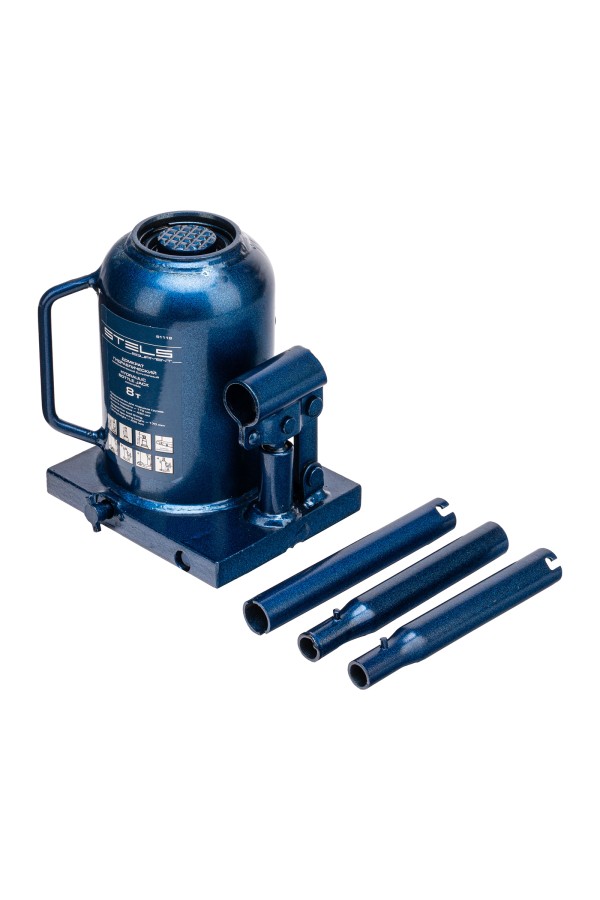 Домкрат гидравлический бутылочный телескопический, 8 т, H подъема 170-430 мм Stels