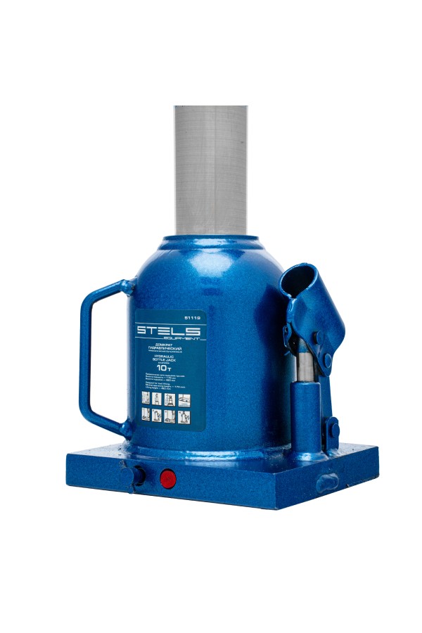 Домкрат гидравлический бутылочный телескопический, 10 т, H подъема 170-430 мм Stels