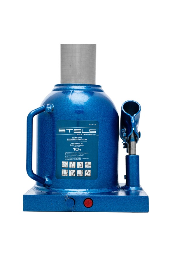 Домкрат гидравлический бутылочный телескопический, 10 т, H подъема 170-430 мм Stels