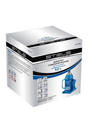 Домкрат гидравлический бутылочный телескопический, 10 т, H подъема 170-430 мм Stels