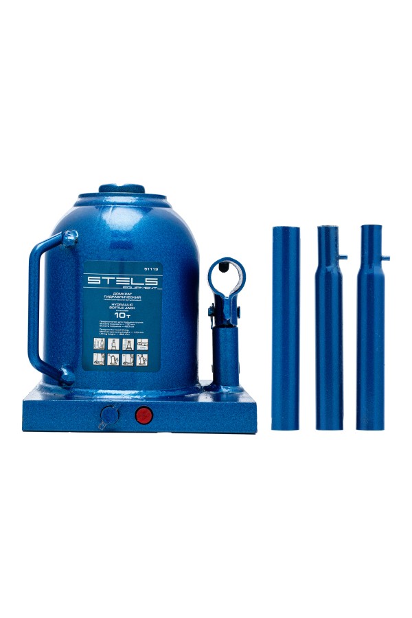 Домкрат гидравлический бутылочный телескопический, 10 т, H подъема 170-430 мм Stels