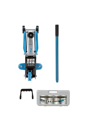 Домкрат гидравлический подкатной, 2 т, h подъема 140-340 мм, в кейсе Stels