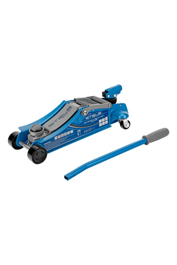 Домкрат гидравлический подкатной, поворотная рукоятка, 2 т, Low Profile, 100-350 мм Stels