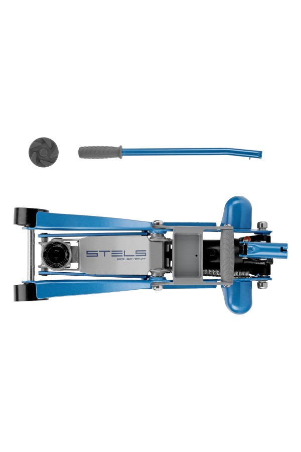 Домкрат гидравлический подкатной, поворотная рукоятка, 2 т, Low Profile, 100-350 мм Stels