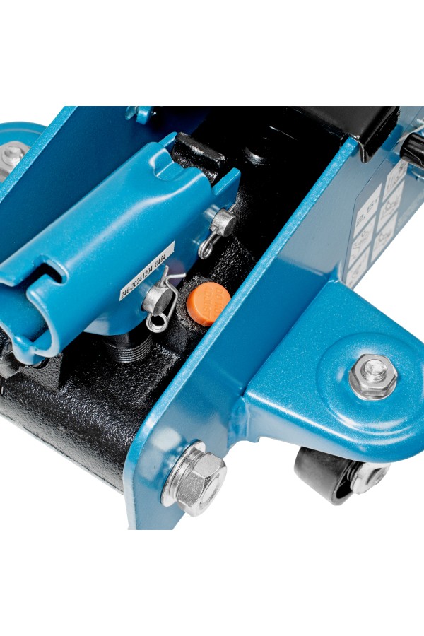 Домкрат гидравлический подкатной с фиксатором, 2.5 т, Safety Pin, 140-385 мм, в кейсе Stels