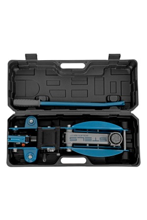 Домкрат гидравлический подкатной с фиксатором, 2.5 т, Safety Pin, 140-385 мм, в кейсе Stels