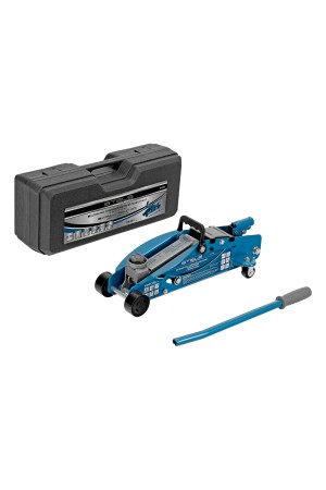 Домкрат гидравлический подкатной с фиксатором, 2.5 т, Safety Pin, 140-385 мм, в кейсе Stels