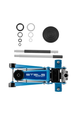 Домкрат гидравлический подкатной, быстрый подъем, 3 т, Quick, 130-465 мм, профессиональный Stels