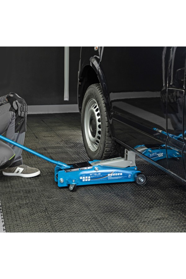 Домкрат гидравлический подкатной, высокий подъем, 3т, SUV, 190-535 мм Stels