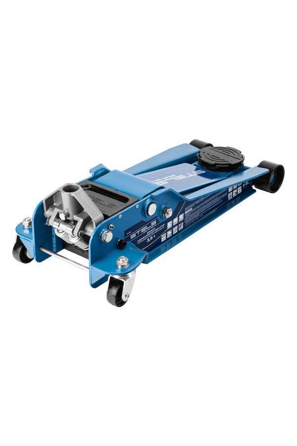 Домкрат гидравлический подкатной, быстрый подъем, 3.5т, Low Profile Quick, 100-565 мм, профессиональный Stels