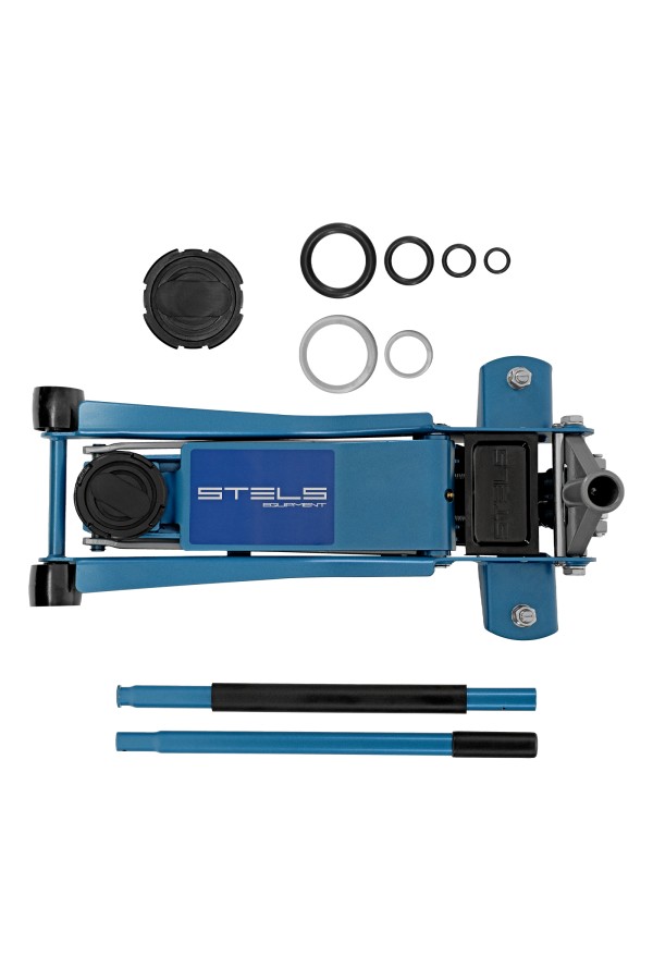 Домкрат гидравлический подкатной, быстрый подъем, 3т Low Profile Quick, 75-515 мм, профессиональный Stels