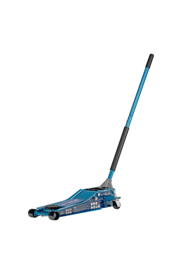 Домкрат гидравлический подкатной, быстрый подъем, 3т Low Profile Quick, 75-515 мм, профессиональный Stels