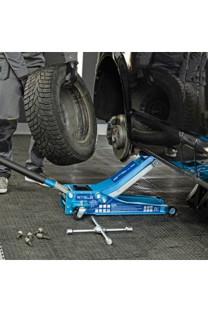 Домкрат гидравлический подкатной, быстрый подъем, 3т Low Profile Quick, 75-515 мм, профессиональный Stels