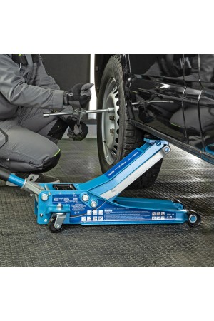 Домкрат гидравлический подкатной, быстрый подъем, 3т Low Profile Quick, 75-515 мм, профессиональный Stels