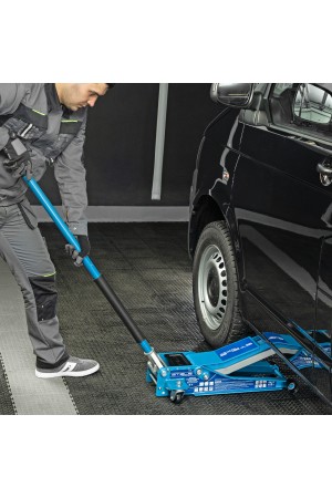 Домкрат гидравлический подкатной, быстрый подъем, 3т Low Profile Quick, 75-515 мм, профессиональный Stels