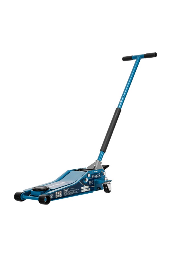 Домкрат гидравлический подкатной 3 т, быстрый подъем, Low profile quick lift, 75-505 мм, профессиональный STELS