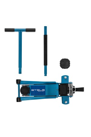 Домкрат гидравлический подкатной 3 т, быстрый подъем, Low profile quick lift, 75-505 мм, профессиональный STELS