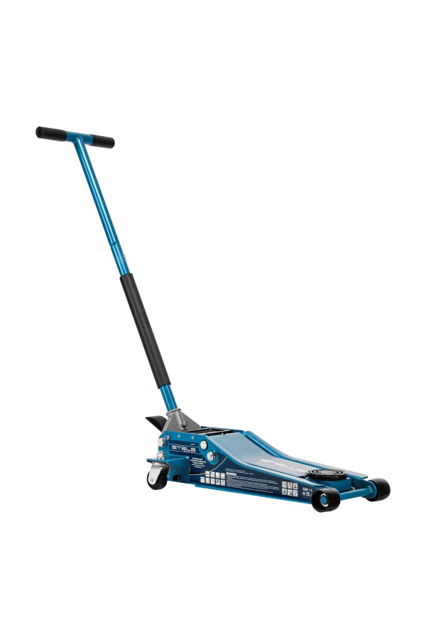 Домкрат гидравлический подкатной 3 т, быстрый подъем, Low profile quick lift, 75-505 мм, профессиональный STELS
