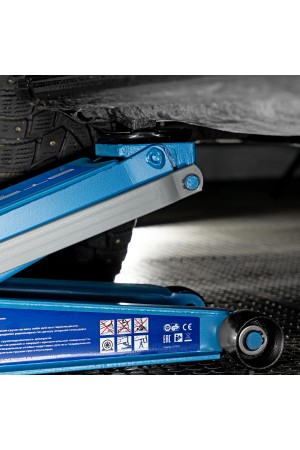 Домкрат гидравлический подкатной 3 т, быстрый подъем, Low profile quick lift, 75-505 мм, профессиональный STELS