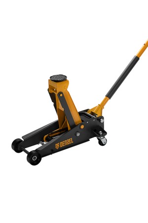 Домкрат гидравлический подкатной 3 т, с фиксатором, быстрый подъем, 135-480 мм, профессиональный Denzel
