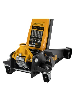 Домкрат гидравлический подкатной 3 т, с фиксатором, быстрый подъем, 135-480 мм, профессиональный Denzel