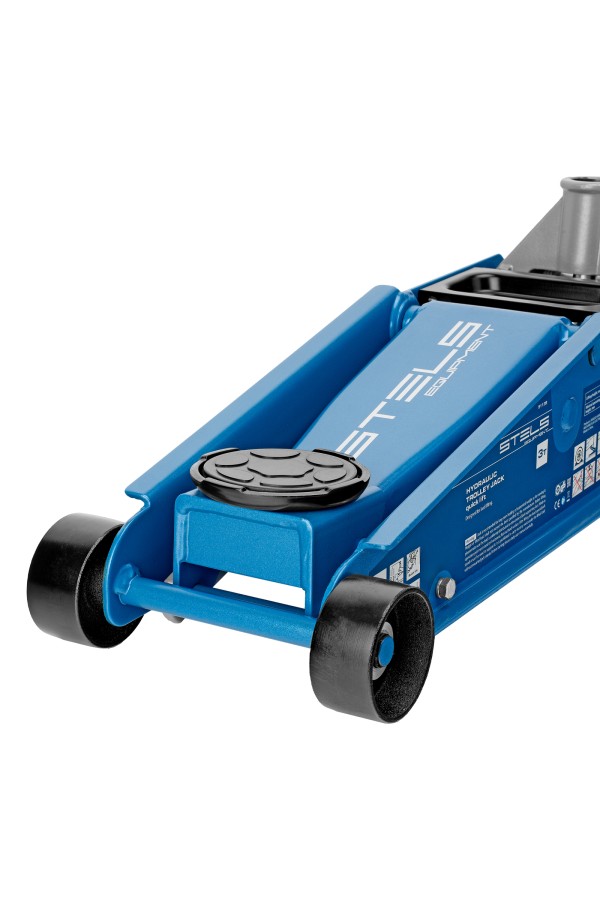 Домкрат гидравлический подкатной, 3 т, 120-450 мм, быстрый подъем, проф. Stels