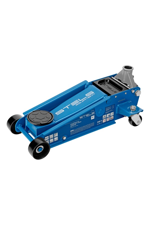 Домкрат гидравлический подкатной, 3 т, 120-450 мм, быстрый подъем, проф. Stels