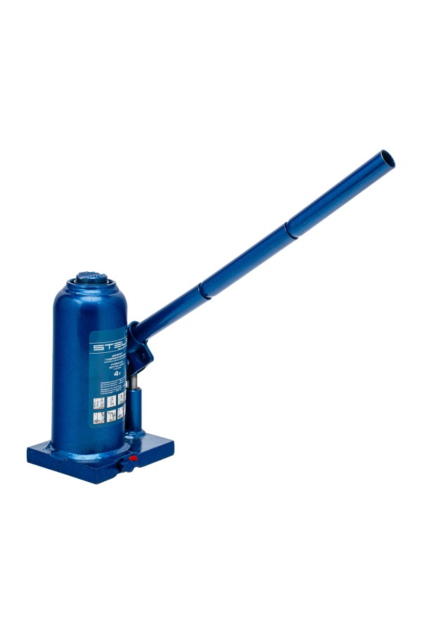 Домкрат гидравлический бутылочный телескопический, 4 т, h подъема 190-480 мм Stels