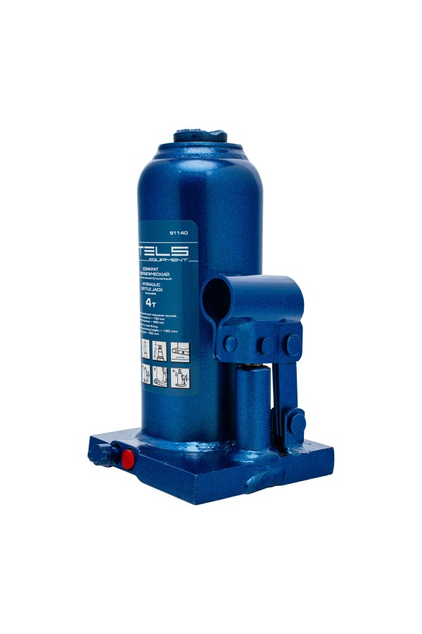 Домкрат гидравлический бутылочный телескопический, 4 т, h подъема 190-480 мм Stels