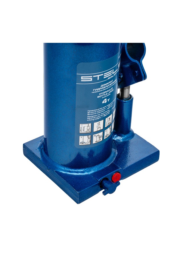 Домкрат гидравлический бутылочный телескопический, 4 т, h подъема 190-480 мм Stels