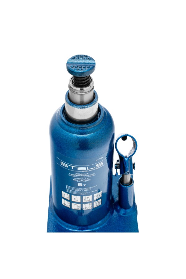 Домкрат гидравлический бутылочный телескопический, 6 т, h подъема 190-480 мм Stels
