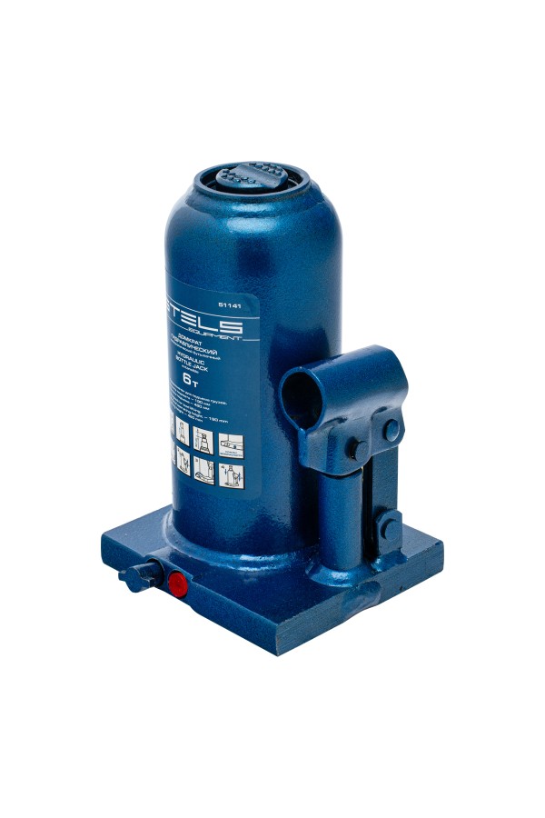 Домкрат гидравлический бутылочный телескопический, 6 т, h подъема 190-480 мм Stels