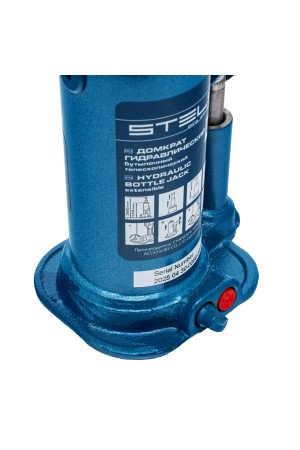 Домкрат гидравлический бутылочный телескопический, 2 т, подъем 170-380 мм Stels