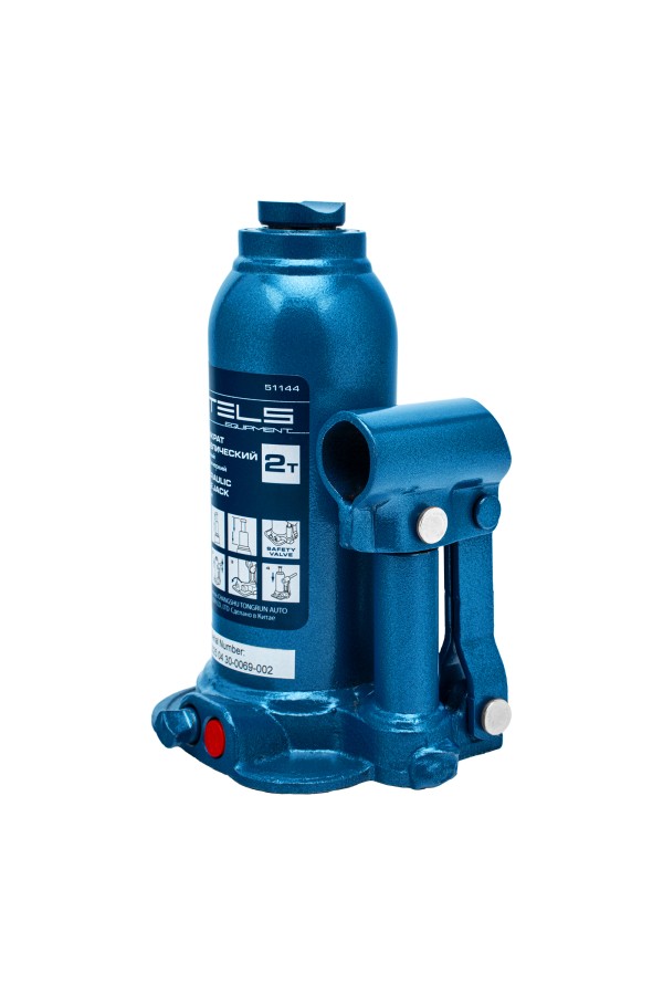 Домкрат гидравлический бутылочный телескопический, 2 т, подъем 170-380 мм Stels