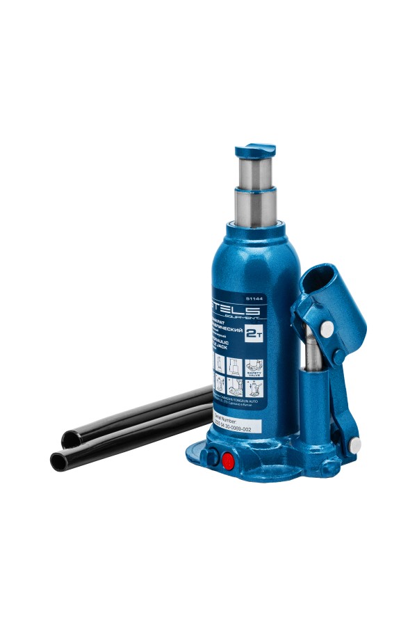 Домкрат гидравлический бутылочный телескопический, 2 т, подъем 170-380 мм Stels