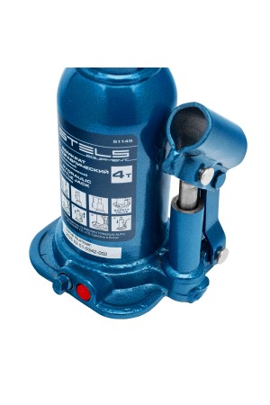 Домкрат гидравлический бутылочный телескопический, 4 т, подъем 170-420 мм Stels