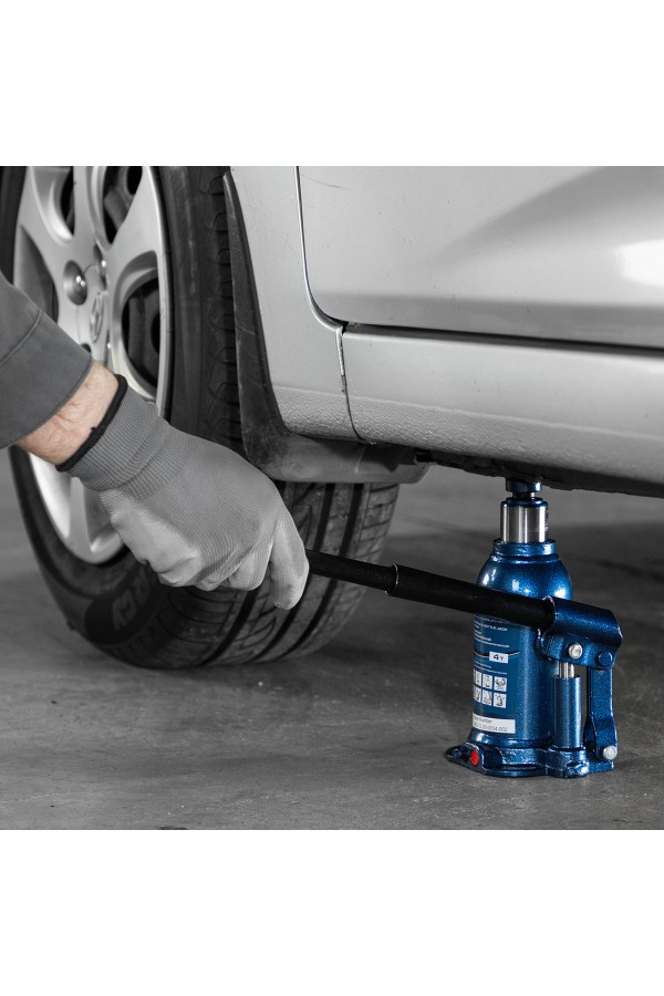 Домкрат гидравлический бутылочный телескопический, 4 т, подъем 170-420 мм Stels