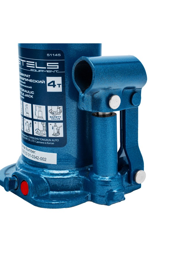 Домкрат гидравлический бутылочный телескопический, 4 т, подъем 170-420 мм Stels